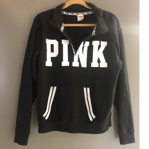 Black pullover sweatshirt by Pink
